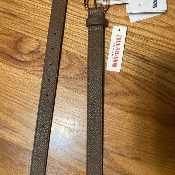 True Religion Brown Belt with Round Coin purse Belt Bag M/L - Picture 5 of 6